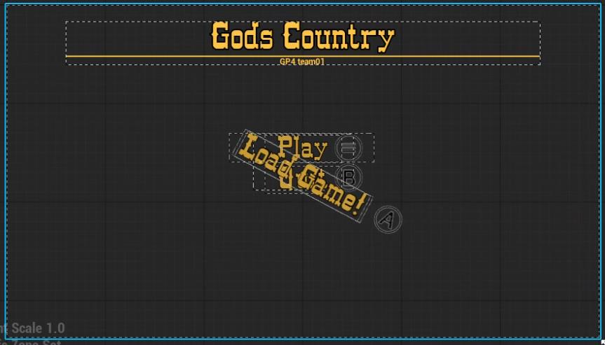 God's Country MainMenu