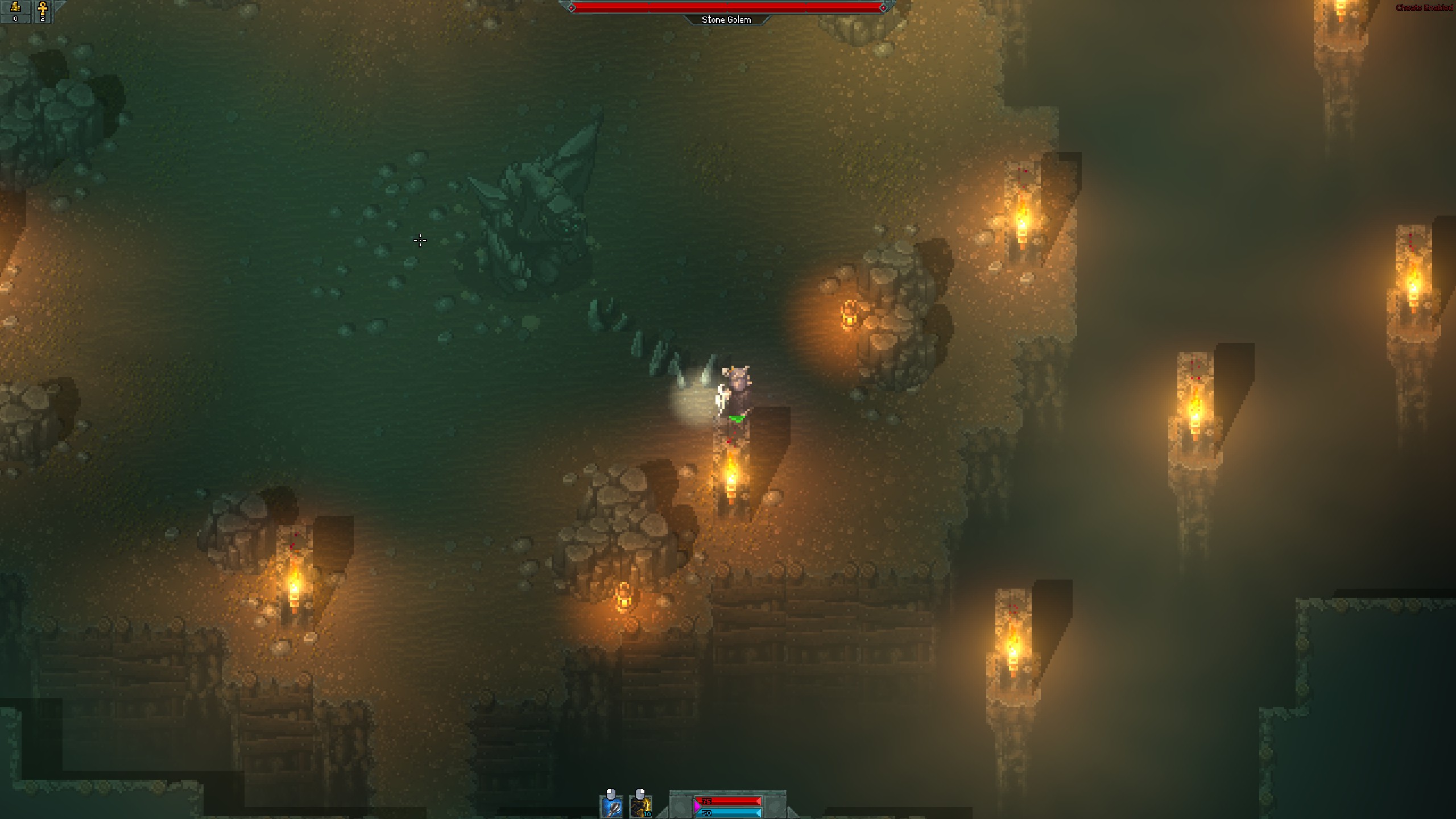 Hammerwatch Anniversary Edition mines boss