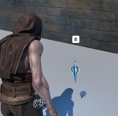 TB player looking at interact item